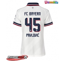 Bayern Munich Aleksandar Pavlovic #45 Koszulka Wyjazdowa damskie 2026-27 Krótki Rękaw