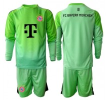 Bayern Munich Bramkarskie Koszulka Podstawowa dzieci 2025-26 Długi Rękaw (+ krótkie spodenki)