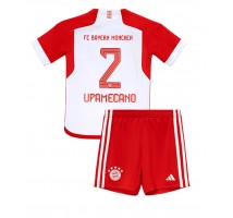 Bayern Munich Dayot Upamecano #2 Koszulka Podstawowa dzieci 2023-24 Krótki Rękaw (+ krótkie spodenki)