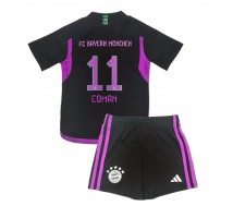Bayern Munich Kingsley Coman #11 Koszulka Wyjazdowa dzieci 2023-24 Krótki Rękaw (+ krótkie spodenki)