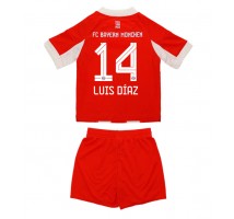 Bayern Munich Luis Diaz #14 Koszulka Podstawowa dzieci 2025-26 Krótki Rękaw (+ krótkie spodenki)