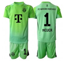 Bayern Munich Manuel Neuer #1 Bramkarskie Koszulka Podstawowa dzieci 2025-26 Krótki Rękaw (+ krótkie spodenki)