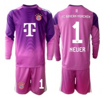 Bayern Munich Manuel Neuer #1 Bramkarskie Koszulka Trzecia dzieci 2025-26 Długi Rękaw (+ krótkie spodenki)