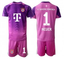 Bayern Munich Manuel Neuer #1 Bramkarskie Koszulka Trzecia dzieci 2025-26 Krótki Rękaw (+ krótkie spodenki)
