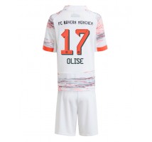 Bayern Munich Michael Olise #17 Koszulka Wyjazdowa dzieci 2025-26 Krótki Rękaw (+ krótkie spodenki)