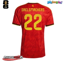 Belgia Alexis Saelemaekers #22 Koszulka Podstawowa MŚ 2026 Krótki Rękaw