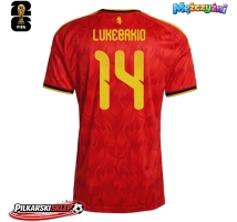 Belgia Dodi Lukebakio #14 Koszulka Podstawowa MŚ 2026 Krótki Rękaw