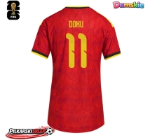 Belgia Jeremy Doku #11 Koszulka Podstawowa damskie MŚ 2026 Krótki Rękaw