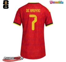 Belgia Kevin De Bruyne #7 Koszulka Podstawowa damskie MŚ 2026 Krótki Rękaw