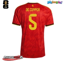 Belgia Maxim De Cuyper #5 Koszulka Podstawowa MŚ 2026 Krótki Rękaw