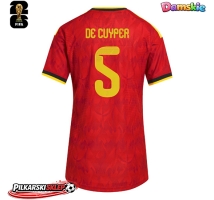 Belgia Maxim De Cuyper #5 Koszulka Podstawowa damskie MŚ 2026 Krótki Rękaw