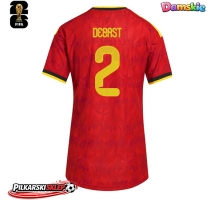 Belgia Zeno Debast #2 Koszulka Podstawowa damskie MŚ 2026 Krótki Rękaw