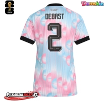 Belgia Zeno Debast #2 Koszulka Wyjazdowa damskie MŚ 2026 Krótki Rękaw