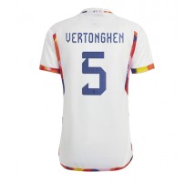 Belgija Jan Vertonghen #5 Koszulka Wyjazdowa MŚ 2022 Krótki Rękaw