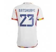 Belgija Michy Batshuayi #23 Koszulka Wyjazdowa MŚ 2022 Krótki Rękaw