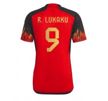 Belgija Romelu Lukaku #9 Koszulka Podstawowa MŚ 2022 Krótki Rękaw