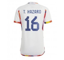 Belgija Thorgan Hazard #16 Koszulka Wyjazdowa MŚ 2022 Krótki Rękaw