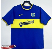 Boca Juniors 2000-2001 Koszulka Retro Podstawowa Krótki Rękaw