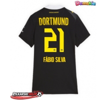 Borussia Dortmund Fabio Silva #21 Koszulka Wyjazdowa damskie 2026-27 Krótki Rękaw