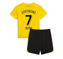 Borussia Dortmund Giovanni Reyna #7 Koszulka Podstawowa dzieci 2023-24 Krótki Rękaw (+ krótkie spodenki)