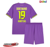 Borussia Dortmund Konstantinos Karetsas #19 Koszulka Trzecia dzieci 2026-27 Krótki Rękaw (+ krótkie spodenki)