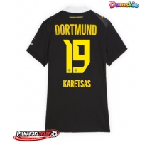 Borussia Dortmund Konstantinos Karetsas #19 Koszulka Wyjazdowa damskie 2026-27 Krótki Rękaw