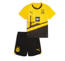 Borussia Dortmund Koszulka Podstawowa dzieci 2023-24 Krótki Rękaw (+ krótkie spodenki)