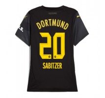 Borussia Dortmund Marcel Sabitzer #20 Koszulka Wyjazdowa damskie 2024-25 Krótki Rękaw