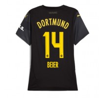 Borussia Dortmund Maximilian Beier #14 Koszulka Wyjazdowa damskie 2024-25 Krótki Rękaw