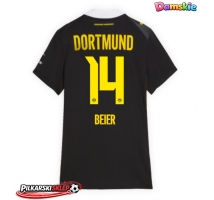 Borussia Dortmund Maximilian Beier #14 Koszulka Wyjazdowa damskie 2026-27 Krótki Rękaw