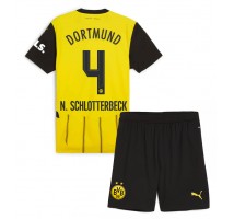 Borussia Dortmund Nico Schlotterbeck #4 Koszulka Podstawowa dzieci 2024-25 Krótki Rękaw (+ krótkie spodenki)