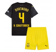 Borussia Dortmund Nico Schlotterbeck #4 Koszulka Wyjazdowa dzieci 2024-25 Krótki Rękaw (+ krótkie spodenki)