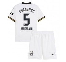Borussia Dortmund Ramy Bensebaini #5 Koszulka Trzecia dzieci 2024-25 Krótki Rękaw (+ krótkie spodenki)