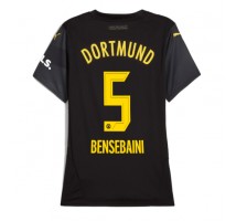Borussia Dortmund Ramy Bensebaini #5 Koszulka Wyjazdowa damskie 2024-25 Krótki Rękaw