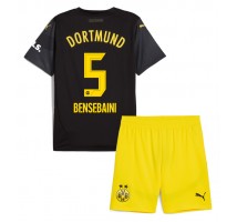 Borussia Dortmund Ramy Bensebaini #5 Koszulka Wyjazdowa dzieci 2024-25 Krótki Rękaw (+ krótkie spodenki)