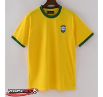 Brazylia 1970 Koszulka Retro Podstawowa Krótki Rękaw