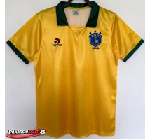 Brazylia 1988 Koszulka Retro Podstawowa Krótki Rękaw