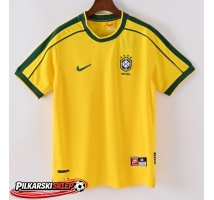 Brazylia 1998 Koszulka Retro Podstawowa Krótki Rękaw