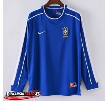 Brazylia 1998 Koszulka Retro Wyjazdowa Długi Rękaw