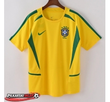 Brazylia 2002 Koszulka Retro Podstawowa Krótki Rękaw