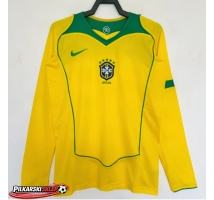 Brazylia 2004 Koszulka Retro Podstawowa Długi Rękaw