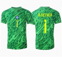 Brazylia Alisson Becker #1 Bramkarskie Koszulka Podstawowa Copa America 2024 Krótki Rękaw