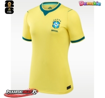 Brazylia Koszulka Podstawowa damskie MŚ 2026 Krótki Rękaw