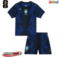 Brazylia Koszulka Wyjazdowa dzieci MŚ 2026 Krótki Rękaw (+ krótkie spodenki)