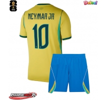 Brazylia Neymar Jr #10 Koszulka Podstawowa dzieci MŚ 2026 Krótki Rękaw (+ krótkie spodenki)