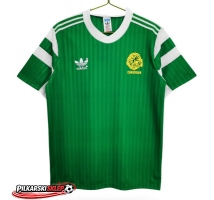 Cameroun 1990 Koszulka Retro Podstawowa Krótki Rękaw