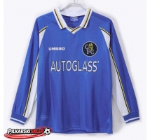 Chelsea 1997-1999 Koszulka Retro Podstawowa Długi Rękaw