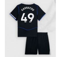 Chelsea Alejandro Garnacho #49 Koszulka Trzecia dzieci 2025-26 Krótki Rękaw (+ krótkie spodenki)