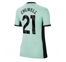 Chelsea Ben Chilwell #21 Koszulka Trzecia damskie 2023-24 Krótki Rękaw
