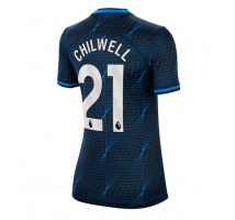 Chelsea Ben Chilwell #21 Koszulka Wyjazdowa damskie 2023-24 Krótki Rękaw